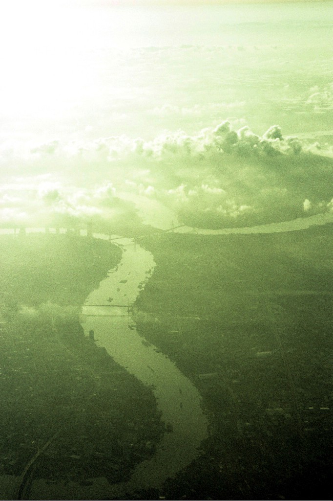 A glimpse of great Mekong River from the air.